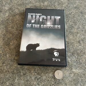 🎥 Glacier Park’s Night of the Grizzlies DVD Movie [Montana PBS], EUC